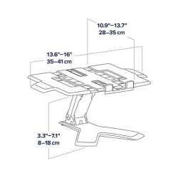 ERGOTRON Neo-Flex Notebook Lift Stand schwarz mit 1.6-6.3kg. belastbar 15cm Anhebung — Buy in Cyprus with Fast Delivery