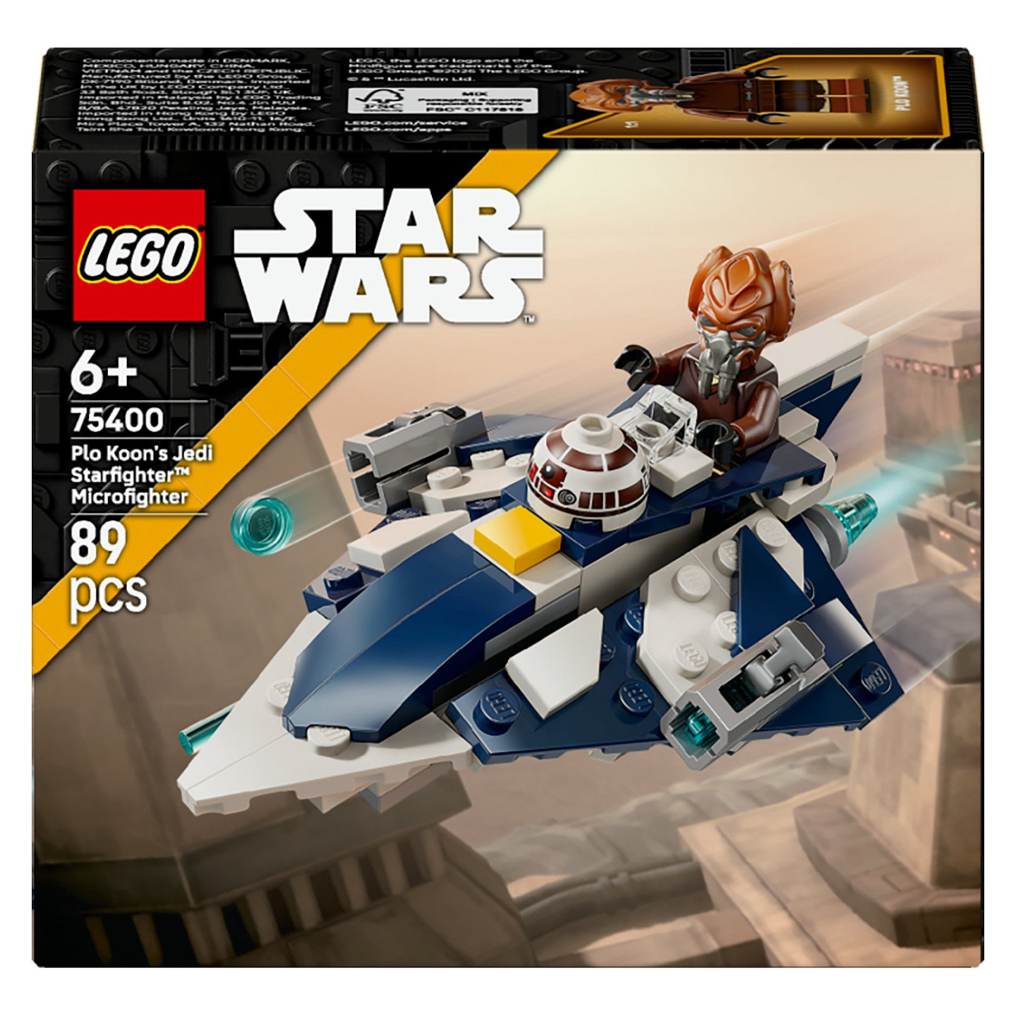 LEGO Star Wars Plo Koons Jedi Starfighter Microfighter 75400 — Buy in Cyprus with Fast Delivery