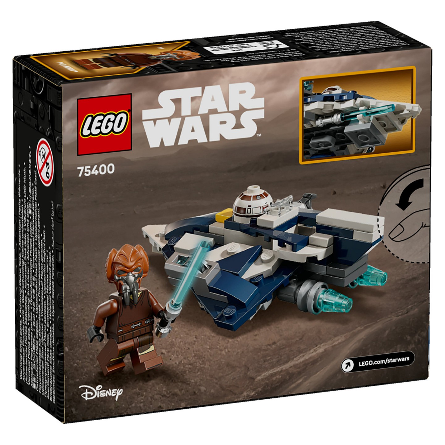 LEGO Star Wars Plo Koons Jedi Starfighter Microfighter 75400 — Buy in Cyprus with Fast Delivery