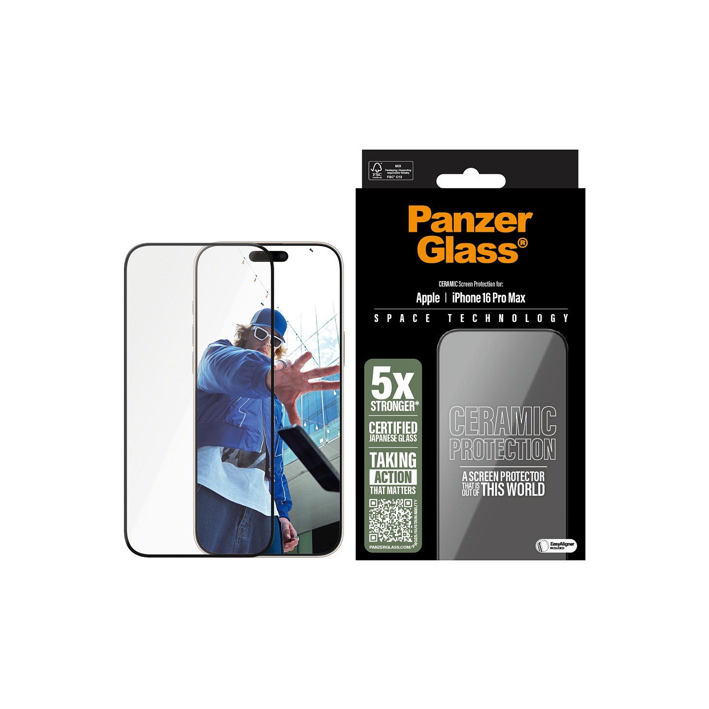 PanzerGlass Ceramic iPhone 16 Pro Max UWF — Buy in Cyprus with Fast Delivery