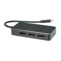 VALUE Multi-Display Adapter USB Typ C - 3x DP. Multi-Stream 4K — Buy in Cyprus with Fast Delivery