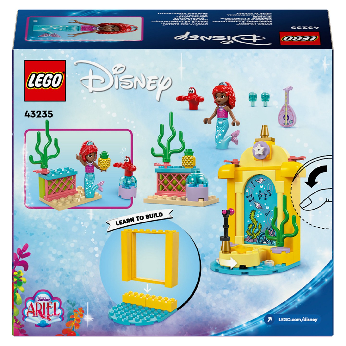LEGO 43235 Disney Princess Arielles Musikbhne — Buy in Cyprus with Fast Delivery