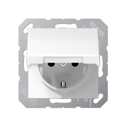 Jung AS1520BFKLWW SCHUKO-Steckdose m. Klappdeckel — Buy in Cyprus with Fast Delivery