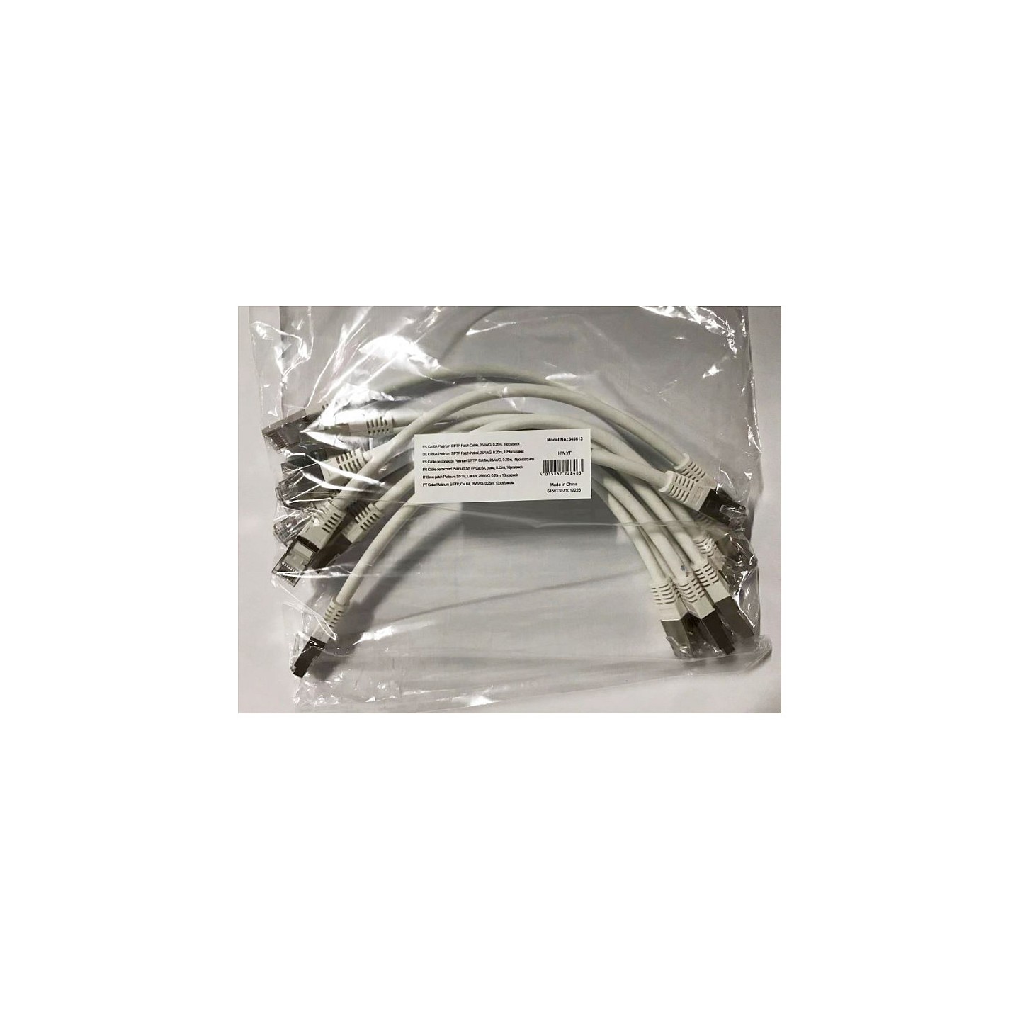 Equip Patchkabel Cat6A 10x set S FTP 2xRJ45 0.25m ws Plat. — Buy in Cyprus with Fast Delivery
