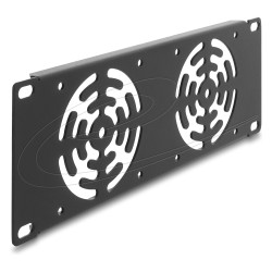 10? 2 HE Rackblende für 2 Lüfter 80 x 80 mm dunkelgrau — Buy in Cyprus with Fast Delivery