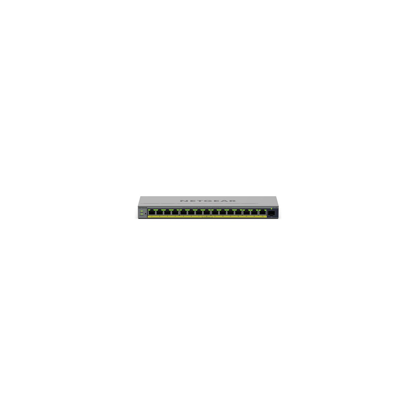 NETGEAR Easy Smart GS116EP - Switch - L3 - Smart - 1 x 10 100 1000 + 15 x 10 100 1000 (PoE+) - Desktop. wandmontierba...