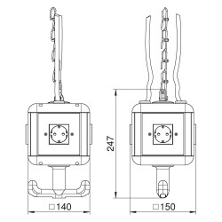 OBO VH4 N6 34904B1 Energieversorgungseinheit IP20 4xSchuko — Buy in Cyprus with Fast Delivery