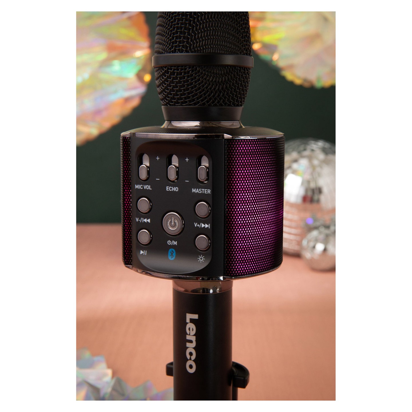 LENCO BMC-090 Karaoke-Mikrofon. schwarz — Buy in Cyprus with Fast Delivery