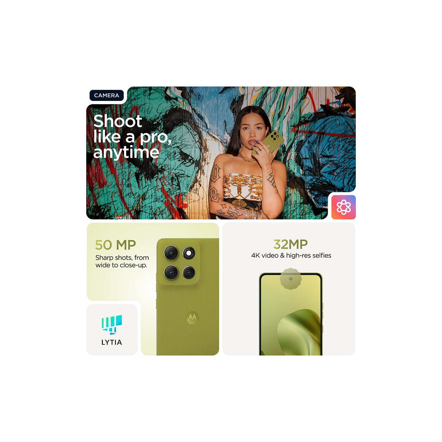 Motorola moto G86 8RAM 256GB golden cypress green — Buy in Cyprus with Fast Delivery
