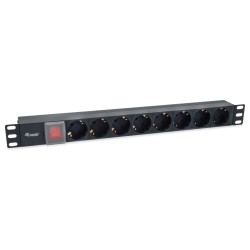 Equip Steckdosenleiste 19'(1HE)8fach IEC C14 1.8m Schalt. sw — Buy in Cyprus with Fast Delivery