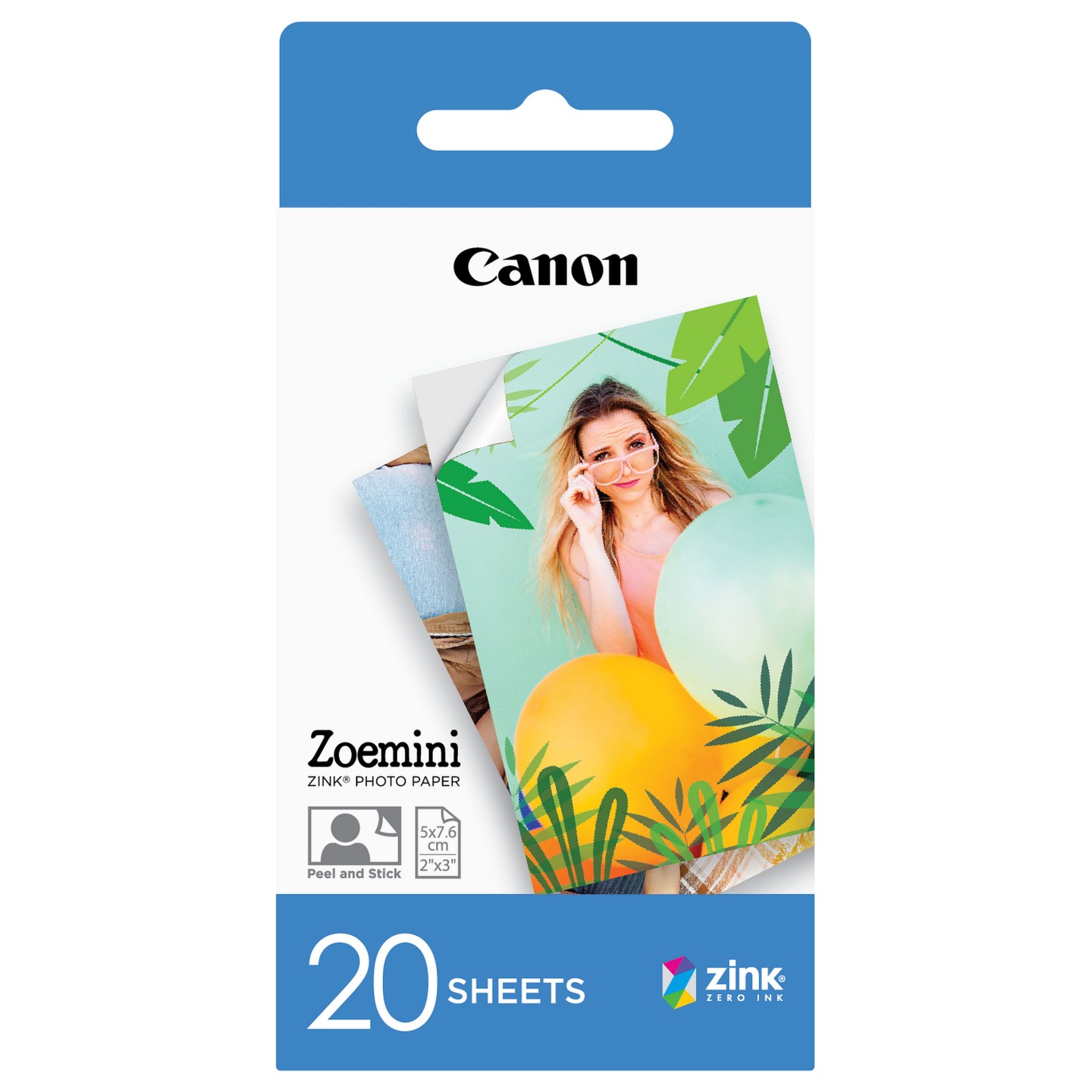 Canon ZP-2030 ZINK Fotopapier 50x75mm - 20 Blatt — Buy in Cyprus with Fast Delivery