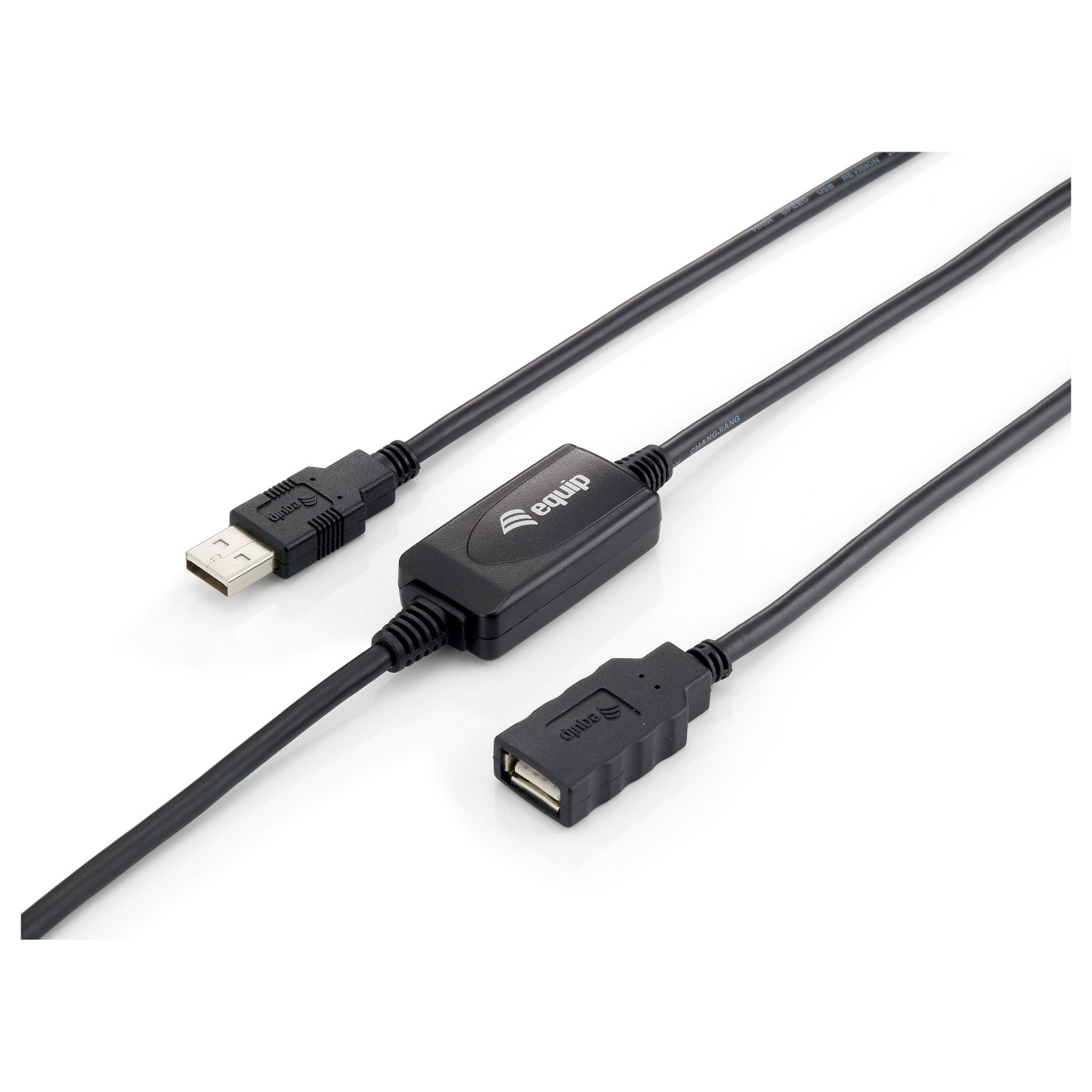 Equip Kabel USB-A 2.0 - to A Verl. St Bu 10.00m 480Mbps akt.sw — Buy in Cyprus with Fast Delivery