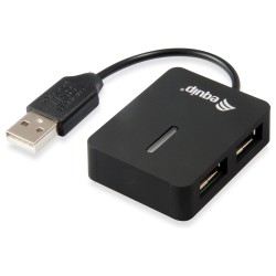 Equip USB-Hub 4-Port 2.0 - to 4x2.0 480Mbps o.Netzteil sw — Buy in Cyprus with Fast Delivery