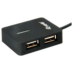 Equip USB-Hub 4-Port 2.0 - to 4x2.0 480Mbps o.Netzteil sw — Buy in Cyprus with Fast Delivery