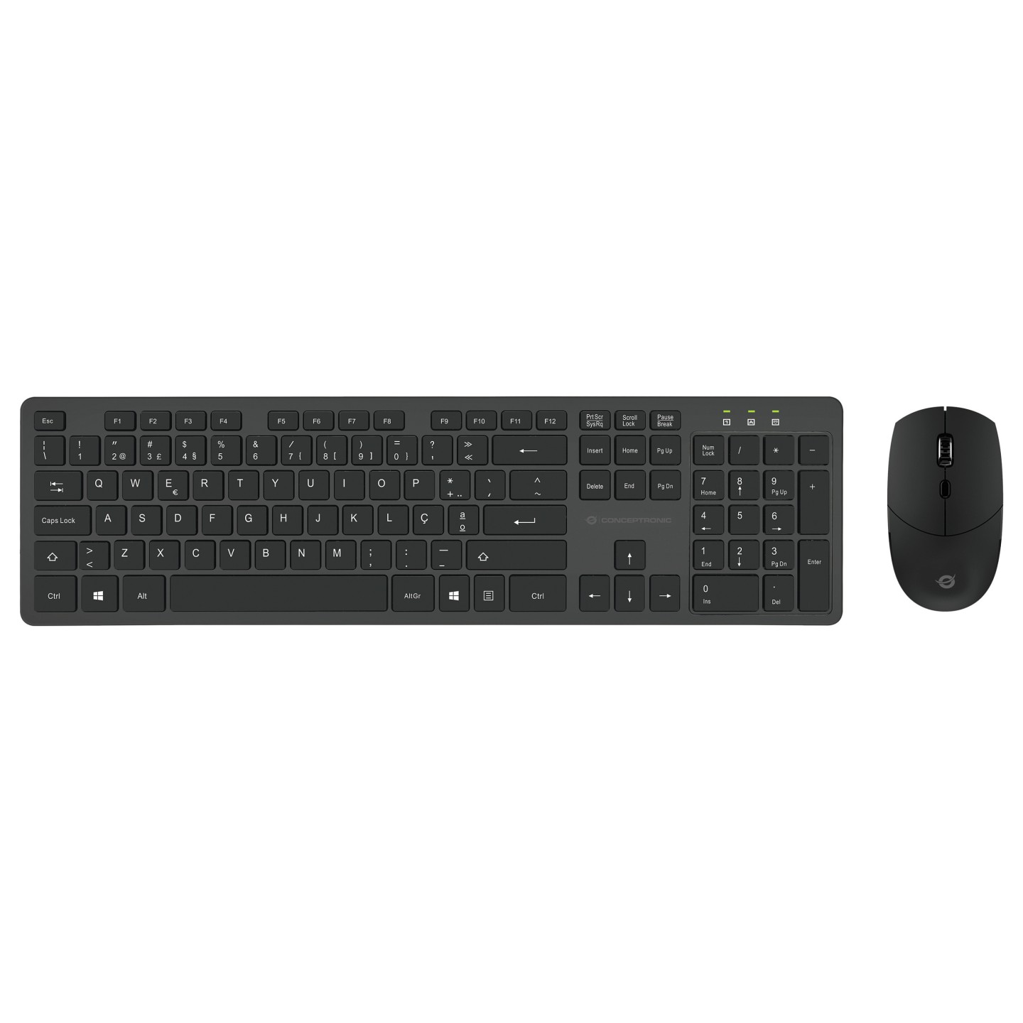 CONCEPTRONIC Wireless Keyboard+Mouse.Layout portugiesisch sw — Buy in Cyprus with Fast Delivery