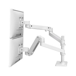 Ergotron LX Pro - Befestigungskit (Doppelarm) - für 2 LCD-Displays - Aluminium - weiß - Bildschirmgröße: bis zu 61 cm...