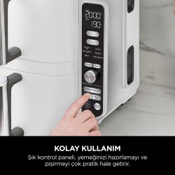 Ninja SL400EUWH Double Stack XL 9.5L Heißluftfritteuse Weiß — Buy in Cyprus with Fast Delivery