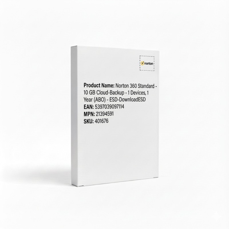 Norton 360 Standard - 10 GB Cloud-Backup - 1 Devices. 1 Year (ABO) - ESD-DownloadESD — Buy in Cyprus with Fast Delivery