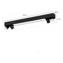 Philips Hue White & Color Amb. BT Centris Spot 4 flg. sw 4200lm & Dimmschalter — Buy in Cyprus with Fast Delivery