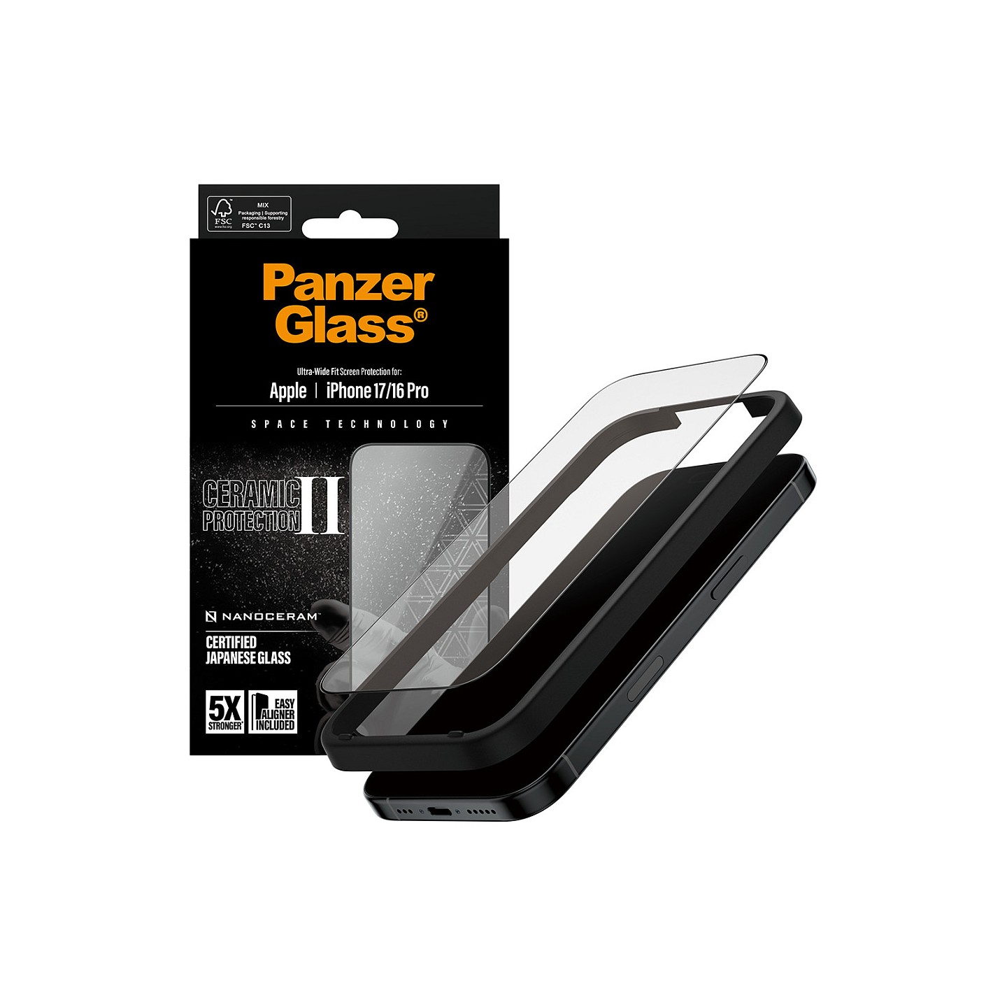 PanzerGlass Ceramic II Schutzglas iPhone 17 16 Pro UWF — Buy in Cyprus with Fast Delivery
