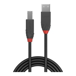 LINDY USB 2.0 Kabel Typ A B Anthra Line M M 2m — Buy in Cyprus with Fast Delivery