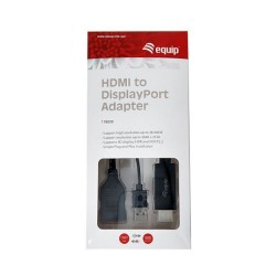 Equip HDMI Adapter Displayport St Bu 0.15m 4K 60Hz sw — Buy in Cyprus with Fast Delivery