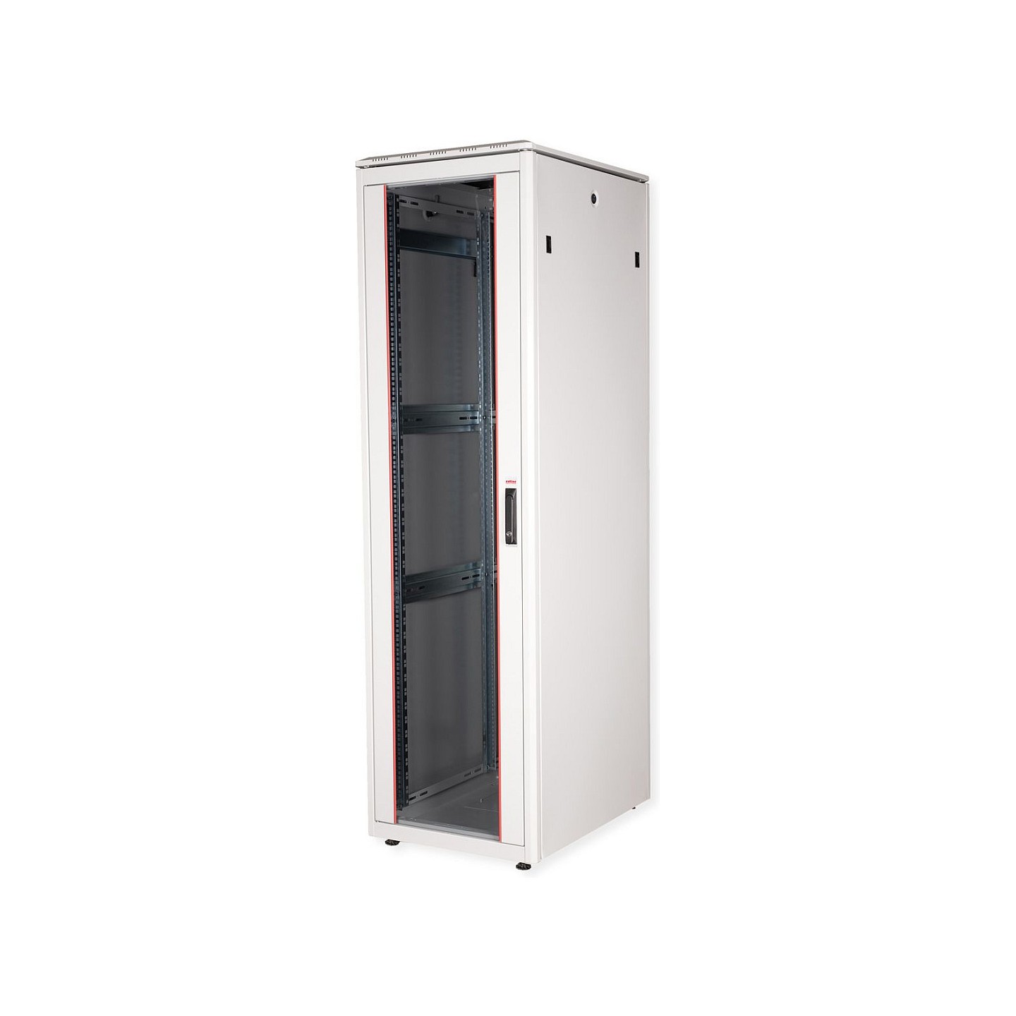 ROLINE 19-Zoll Netzwerkschrank Pro 42 HE. 600x800 BxT Glastr grau — Buy in Cyprus with Fast Delivery
