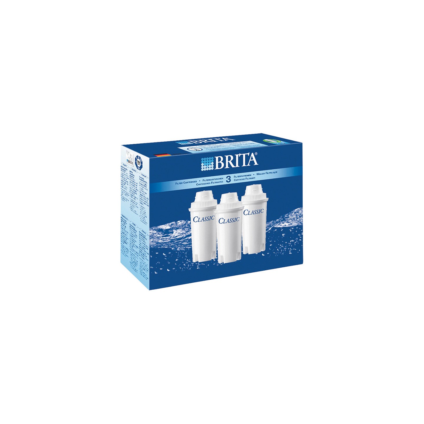 BRITA Tischwasserfilter Classic Filterkartusche 3er Pack — Buy in Cyprus with Fast Delivery
