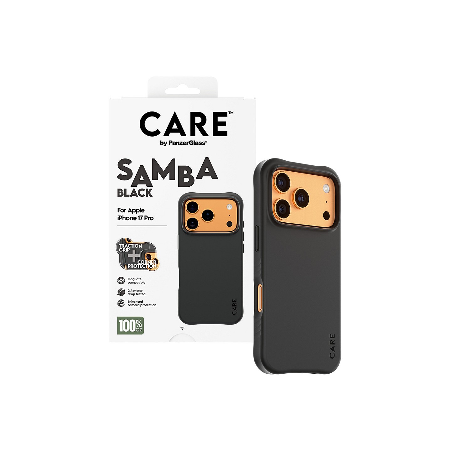 CARE fashionable Samba black MagSafe iPhone 17 Pro — Buy in Cyprus with Fast Delivery