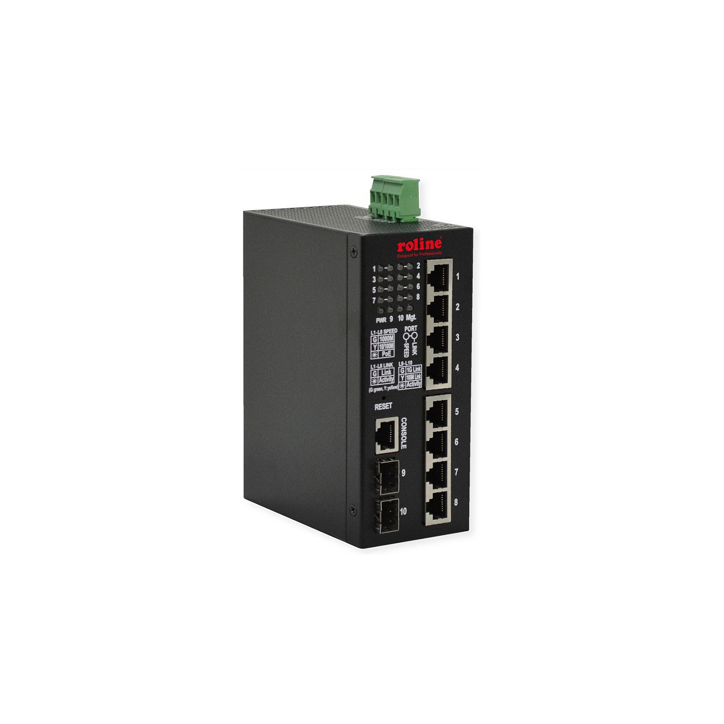 ROLINE Industrial Gigabit Switch. 10 Ports. PoE+. Smart Managed. 240W — Buy in Cyprus with Fast Delivery