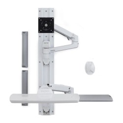 ERGOTRON LX Wand Halterung System weiss Tastatur- und Monitorhalterung bis 81.2cm 32 Zoll belastbar 3.2-11.3kg. VESA ...