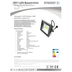 Synergy 21 LED Spot Outdoor Baustrahler 30W graues Gehäuse - kaltweiß V2 — Buy in Cyprus with Fast Delivery