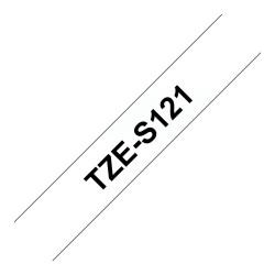 BROTHER P-Touch TZE-S121 schwarz auf clear 9mm extra gluey — Buy in Cyprus with Fast Delivery