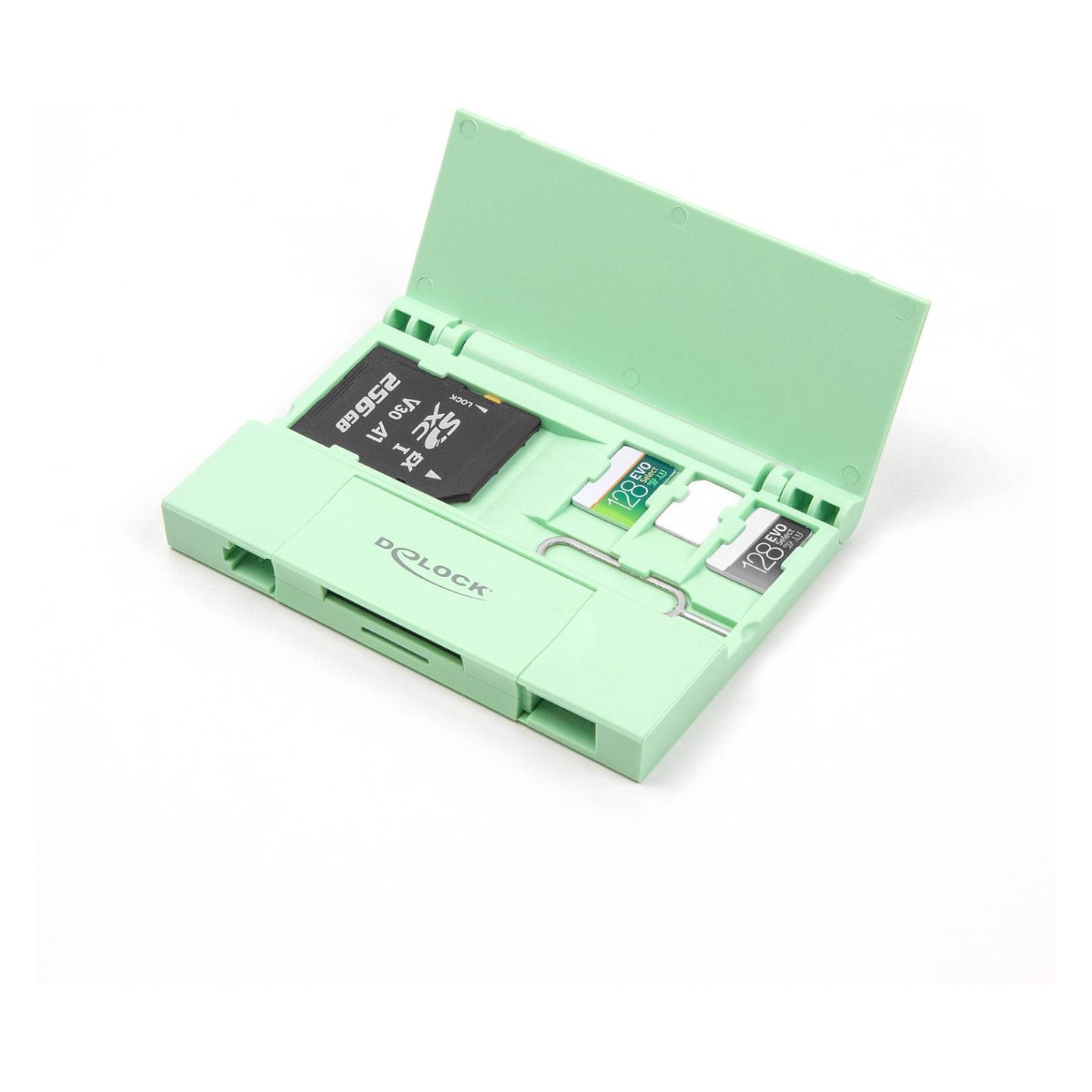 Delock Card Reader USB 5 Gbps USB Type-CTM Typ-A für SD und Micro SD Speicherkarten mit praktischem Speicherkarten Et...