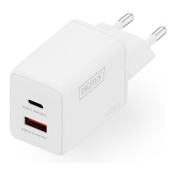 DIGITUS USB GaN Charger 45W. 1x USB-C. 1x USB-A — Buy in Cyprus with Fast Delivery