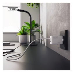 DIGITUS USB GaN Charger 45W. 1x USB-C. 1x USB-A — Buy in Cyprus with Fast Delivery