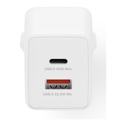 DIGITUS USB GaN Charger 45W. 1x USB-C. 1x USB-A — Buy in Cyprus with Fast Delivery