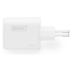 DIGITUS USB GaN Charger 45W. 1x USB-C. 1x USB-A — Buy in Cyprus with Fast Delivery