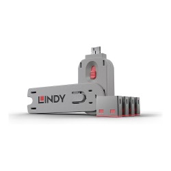 LINDY USB Typ A Portschlösser 4xPink mit Schlüssel — Buy in Cyprus with Fast Delivery