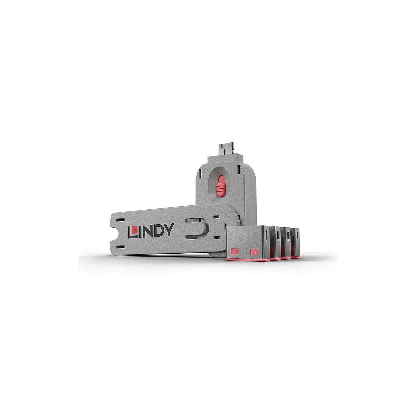 LINDY USB Typ A Portschlösser 4xPink mit Schlüssel — Buy in Cyprus with Fast Delivery