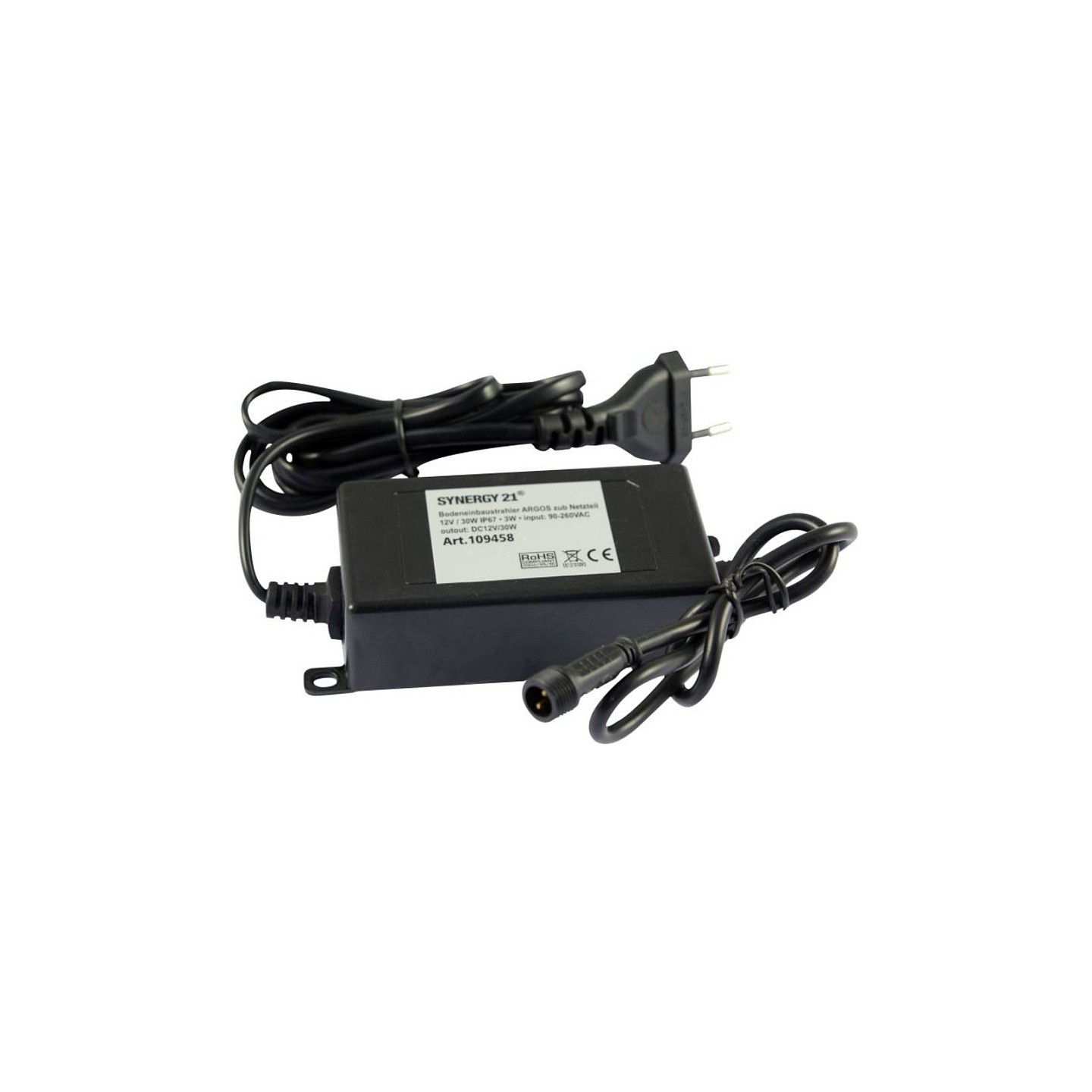 LED recessed floor spotlight ARGOS with power supply unit 12V 30W IP67 — Buy in Cyprus with Fast Delivery