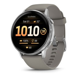 Garmin Venu 4 45mm Silikon-Armb. schwarz silber gra — Buy in Cyprus with Fast Delivery