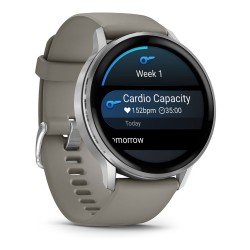 Garmin Venu 4 45mm Silikon-Armb. schwarz silber gra — Buy in Cyprus with Fast Delivery