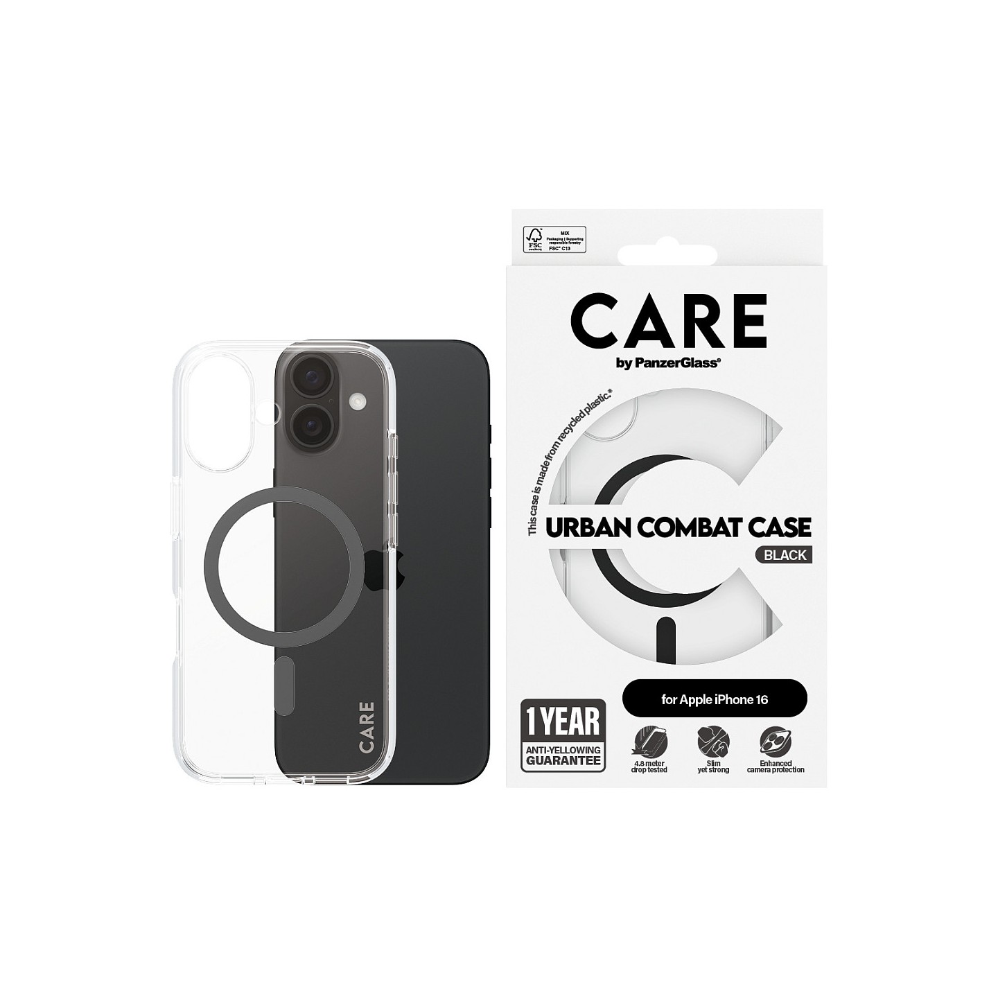 CARE Case Flagship Black MagSAFE iPhone 16 — Buy in Cyprus with Fast Delivery