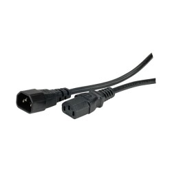 VALUE Apparate-Verbindungskabel IEC 320 C14 - C13 schwarz 1m — Buy in Cyprus with Fast Delivery