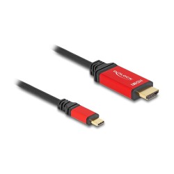 DELOCK ?USB Type-C zu HDMI Kabel DP Alt Mode 8K 60 Hz mit HDR Funktion 2m rot — Buy in Cyprus with Fast Delivery