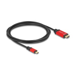DELOCK ?USB Type-C zu HDMI Kabel DP Alt Mode 8K 60 Hz mit HDR Funktion 2m rot — Buy in Cyprus with Fast Delivery