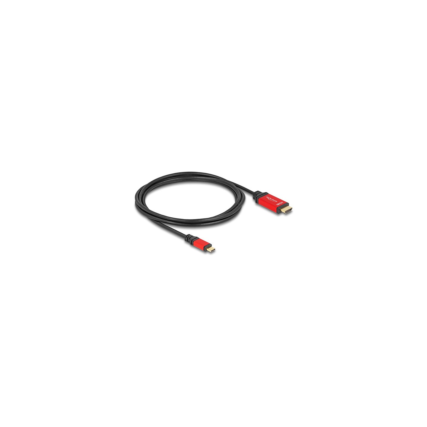 DELOCK ?USB Type-C zu HDMI Kabel DP Alt Mode 8K 60 Hz mit HDR Funktion 2m rot — Buy in Cyprus with Fast Delivery