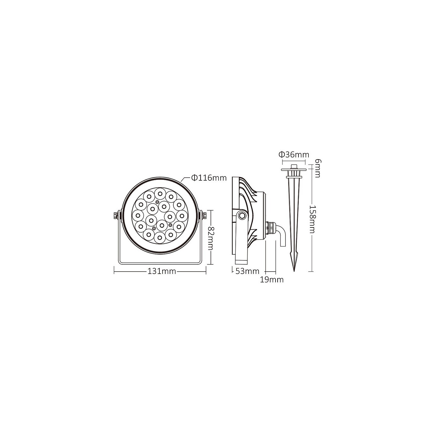 Synergy 21 LED Garden Lamp 9W RGB-WW with Radio and WiFi IP66 Zigbee+ (FUTC02ZR) — Buy in Cyprus with Fast Delivery