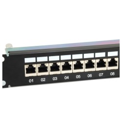 Equip Patchpanel 24x RJ45 Cat6A 19' FTP 1HE ISO IEC schwarz — Buy in Cyprus with Fast Delivery